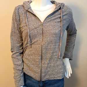 Lightweight zip hoodie - Heather grey